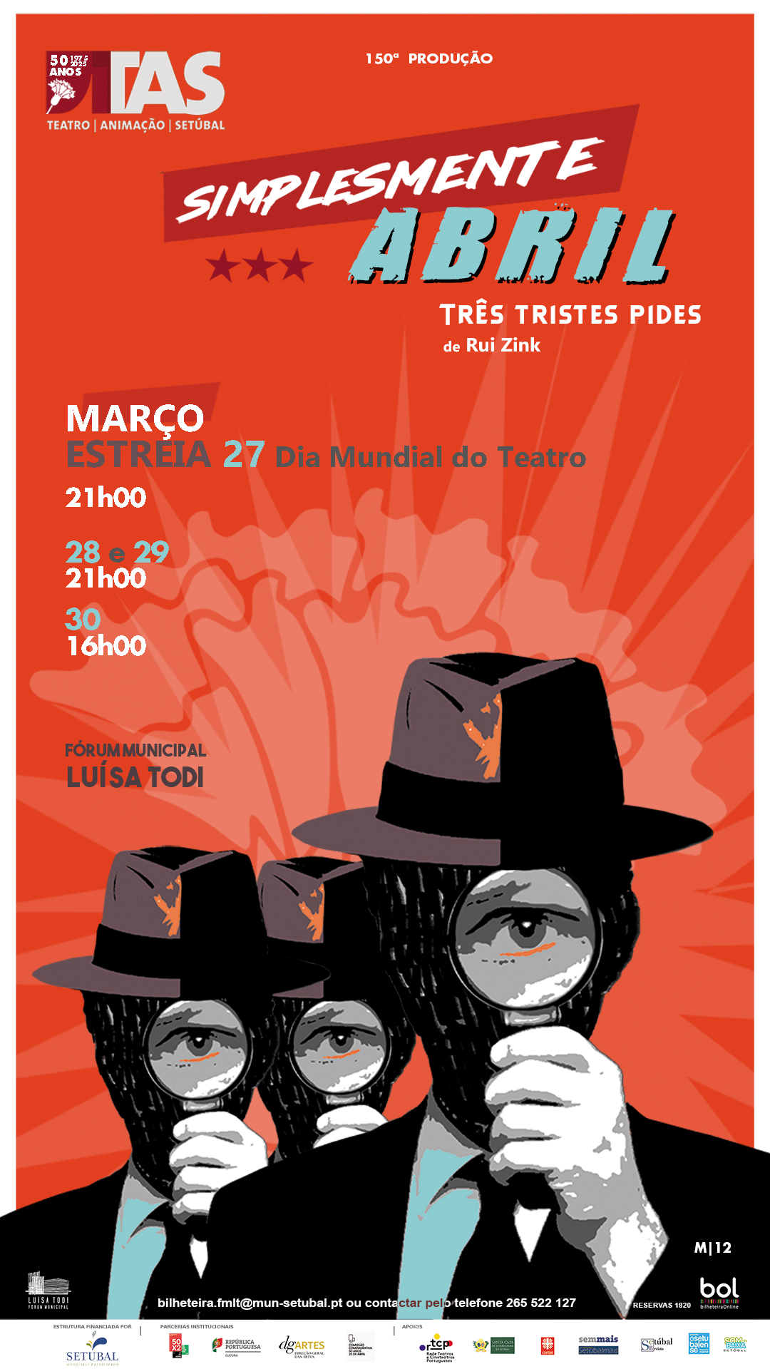 Capa do Evento Espetáculo Simplesmente Abril em Santiago do Cacém