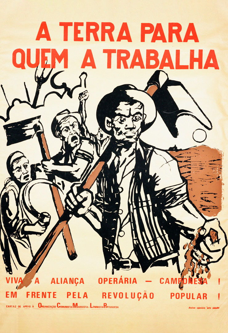 “Viva a aliança operária! Em frente pela revolução!”. Cartaz de Apoio à Aliança Operária Camponesa. Fonte: Arquivo Histórico Parlamentar.